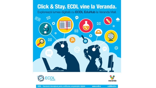 ECLD tests the digital competences of pupils and highschool students at Veranda Mall