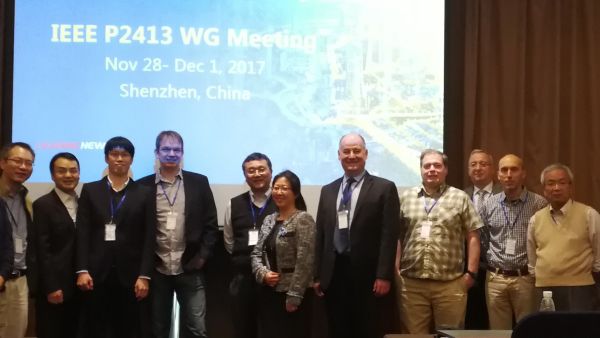 Huawei's Smart City Structure was agreed for the P2413 Standard at the IOE Institute IoT Working Group meeting