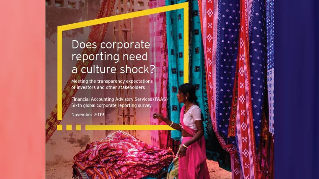 EY study: Organizational culture and trust become a priority in corporate reporting