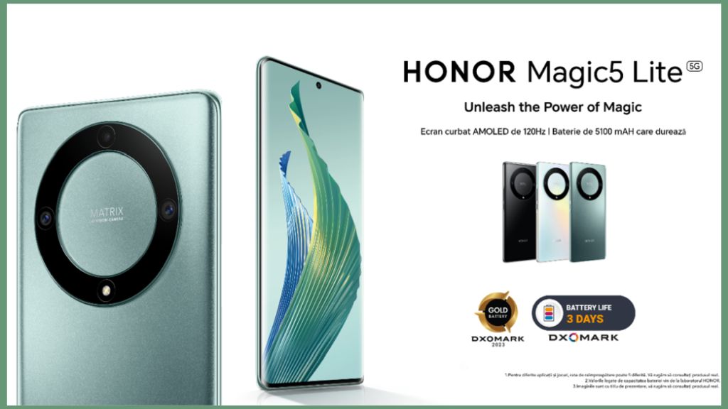 HONOR lanseaza smartphone-ul HONOR Magic5 Lite