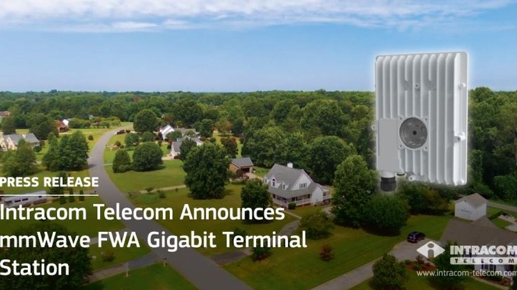 Intracom Telecom anunta lansarea unei statii radio terminale de tip FWA Gigabit cu unde milimetrice