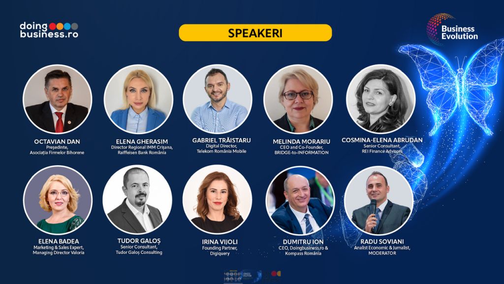 More than 150 entrepreneurs and managers from Bihor and neighboring counties will meet on May 25, the conference Business  Evolution. Funding. Digitization. Sustainability. from Oradea