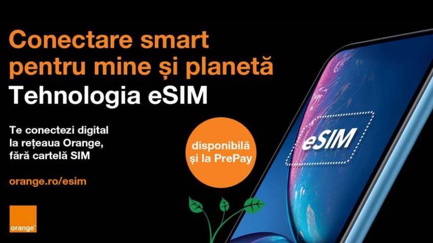 Cel mai rapid internet 5G si tehnologia eSIM devin disponibile in premiera pentru clientii Orange PrePay
