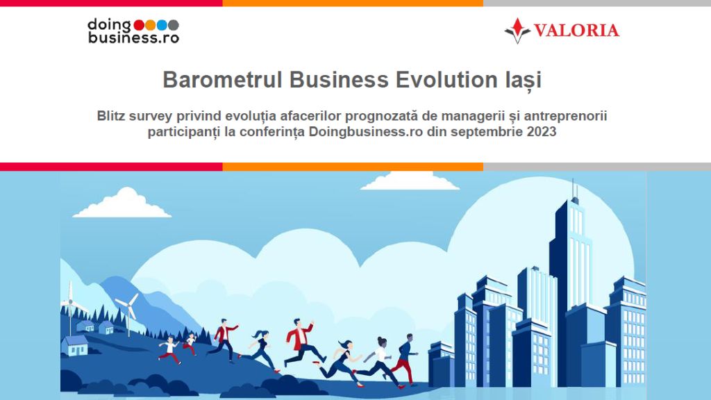 The moderately optimistic perspective regarding the evolution of economy and local businesses, revealed by the Business Evolution Barometer conducted in Iasi