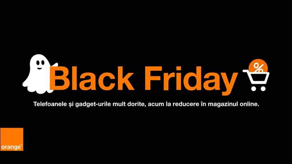 Black Friday la Orange: reduceri incepand cu 50% pentru abonamente mobile și pana la 175 de euro la telefoane, pe orange.ro