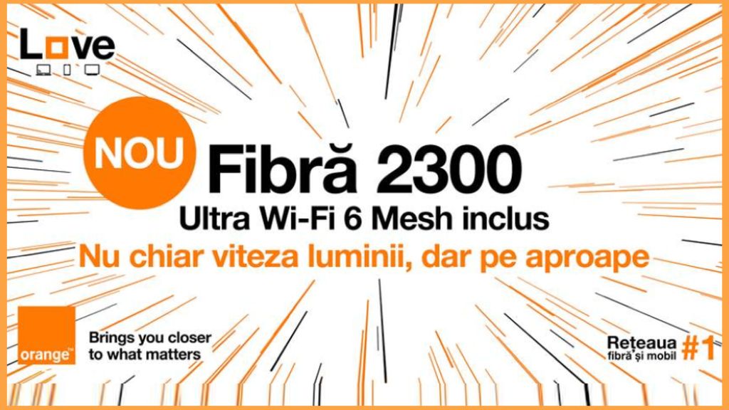 Cea mai mare viteza de internet fix disponibila la nivel national, acoperire Wi-Fi pentru intreaga casa si smart TV la 1 euro in noua oferta Orange Love de sarbatori