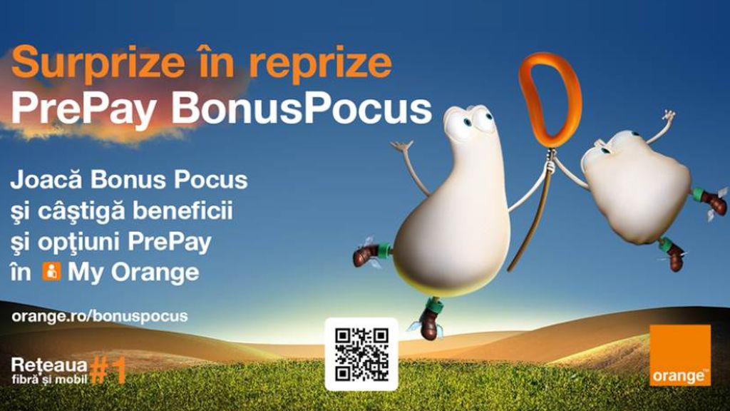 Optiuni gratuite, bonusuri surpriza si multa distractie pentru clientii Orange PrePay, cu noul joc BonusPocus