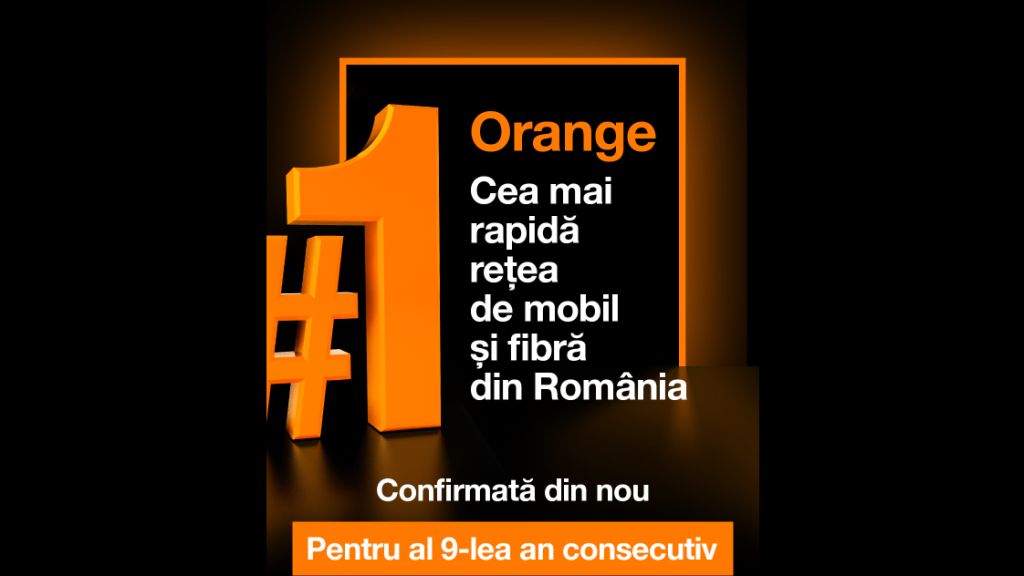 Orange este cea mai rapida retea de mobil si fibra din Romania, pentru al noualea an consecutiv
