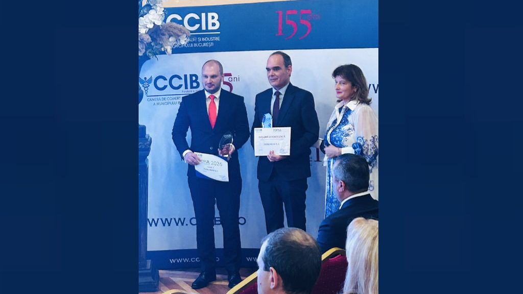 Intrarom Receives the Bucharest Chamber of Commerce Excellence Trophy