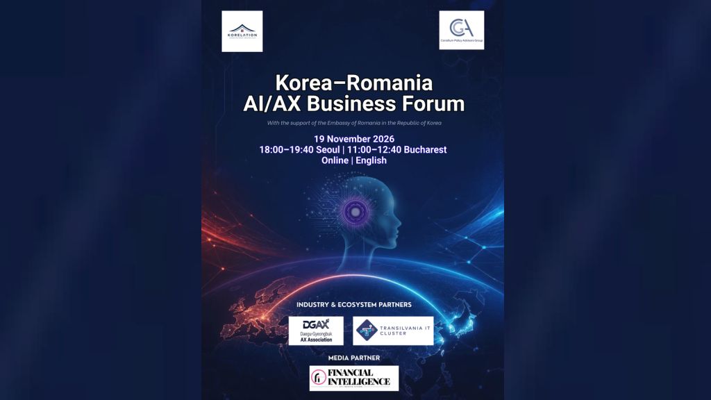 CPAG invites companies to the first Korea–Romania AI/AX Business Forum